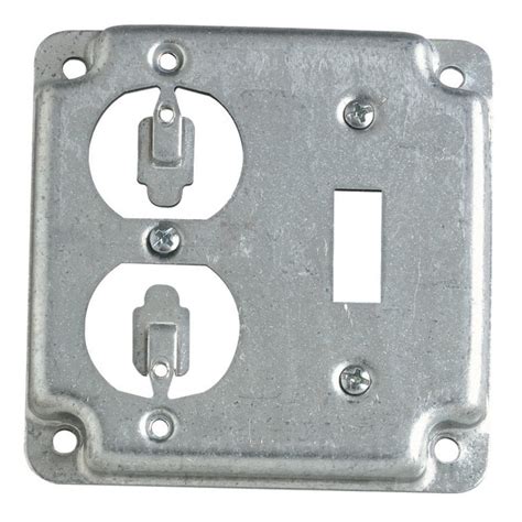 metal electrical box covers|metal electrical outlet box covers.